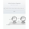 Heesch Necklace Hanger, Acrylic Necklace Organizer Wall Mount Necklace Holder,