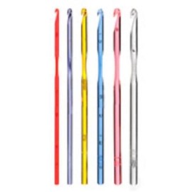 Darice Crafter's Toolbox 6" Acrylic Crochet Hook Set Sizes F/5, G/6, H/8, I/9, J/10, K/10.5  Darice