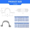 BENLIUDH 1-1/2 Inch PVC Pipe Strap, 2-Holes Conduit Pipe Clamps