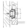 ToniTec 1 Pair of Drawer Runners Ball Extension 17 mm