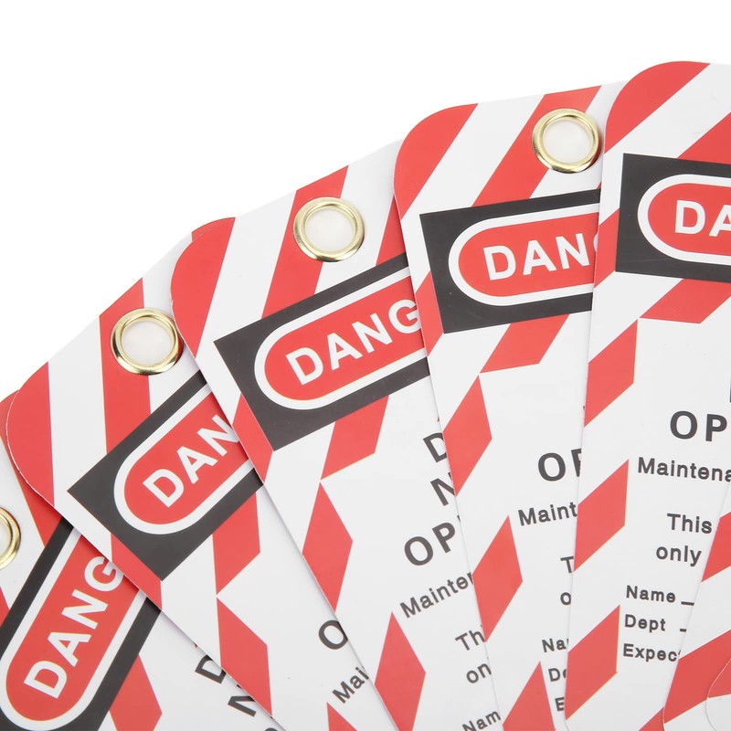 Jonlaki 30pcs Lockout Tagout, RewritableAngerger Operate No Loto Tag, Safety