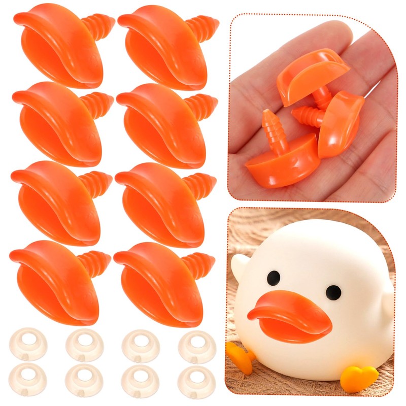 Operitacx 50pcs Little Duck Beak Animals Dollhouse Ladder Safety Resin