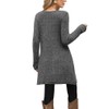 Poetsky Tunic Sweaters for Women with Pockets Side Buttons Spring