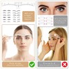50Pcs Eyebrow Ruler Stencils - Abeillo Disposable Brow Ruler Sticker,