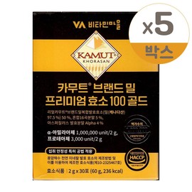 Vitamin Village Kamut Brand Wheat Premium Enzyme 100 Gold 2g x 30 packs 5 / 비타민마을 카무트 브랜드 밀 프리미엄 효소 100 골드 2g x 30포 5개