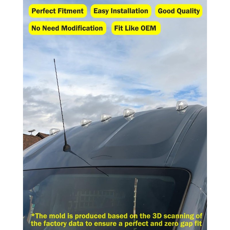 FASTCHE Cab Roof Top Marker Lights Clearance Running Lamps, Front