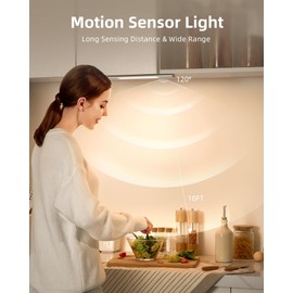 EZVALO Unterbauleuchte Küche LED 38CM, Schrankbeleuchtung Kabellos 3 Farbtemperaturen Dimmbar Abnehmbarer Akku mit PIR Bewegungsmelder für Kleiderschrank Treppe Wohnmobil (2 Stücke)