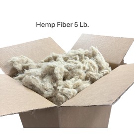 Hemp Nesting Fiber - 5 lb Chicken Nest Box Pad Hemp Fiber Fill - Absorbent DUST Free- Egg Laying Chickens coop, Horse stall, Rabbit, Reptile, Hamster, Cage Fibre, FiberFill Washable - Grown in USA