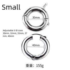 Two Sizes of Metal Stainless Steel Adjustable Strength Training Rings for Beginners and Advanced users-USZF12 (30-40mm)