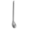 Titanium Long Handle Spork and Spoon, Lightweight Metal Cutlery Utensil