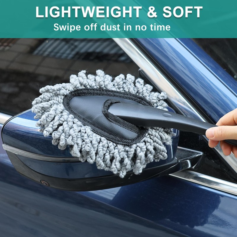 2 Pack Super Soft Microfiber Duster Brush, Dusting Tool, Cleaning