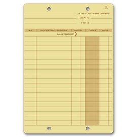 Ledger Cards 6 3/8 x 9 1/4" QTY 250