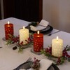 Rhytsing 5 inches White Real Wax LED Candles with Twinkle