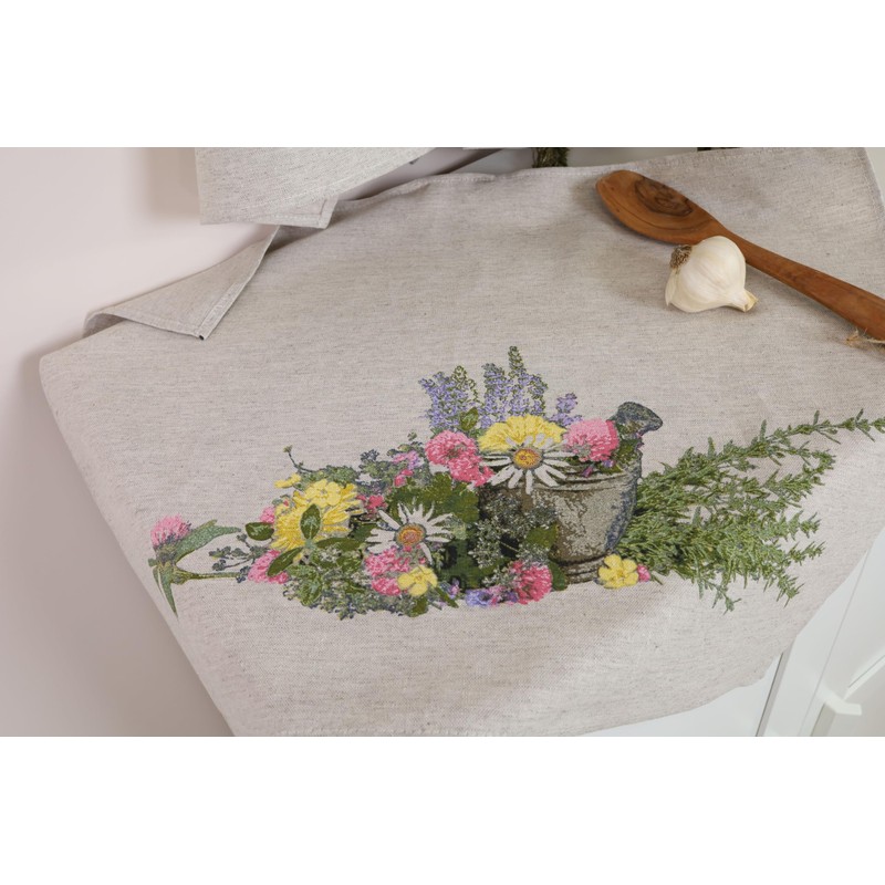 textile idea - Set of 3 Half-Linen Tea Towels 46