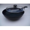KW Ceramic Marble Coated Cast Aluminum Non Stick Wok With