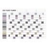 Yearly Wall Calendar with Holidays, Full Year Calendar One Page,