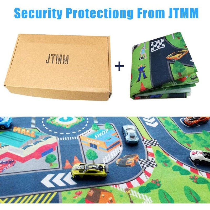 JTMM Carpet Playmat, 27.5 * 31.5in Great For Educational Road