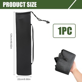 Beach Protective Cover with Durable Handle, Protective Cover Parasol Cover, Garden Umbrella, Beach Umbrella Cover with Handle, Waterproof Bag for Tripods, Lights, Tripod Holder (125 x 22 cm)