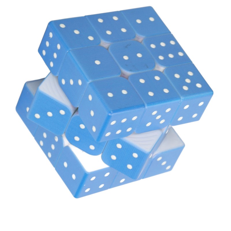 3x3 Braille Speed Puzzle for Blind Person Weak Vision 3D