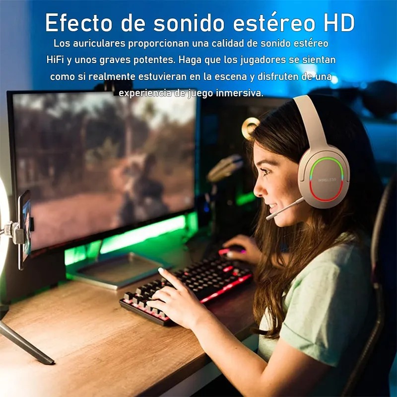 Auriculares Bluetooth Inalámbricos Audifonos De Diadema 35h