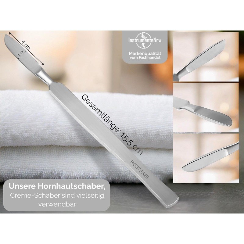 Professional Callus Scraper, Blunt Scalpel, Cream Scraper, Made of Stainless