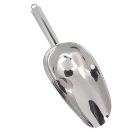 Ice Scoop, Rust Resistant, Easy to Grip, Stainless Steel, Ice Scoop, Food, Tea Grain, Ice (18 OZ)