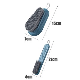 2 Pcs Cleaning Brush Laundry Scrub Brush Household Cleaning Brushes Tool for Home, Clothes, Shoes and Kitchen,One Size,DV-0096