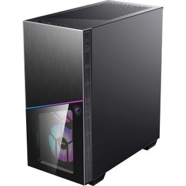 MSI MPG SEKIRA 100R Mid Tower Gaming PC Case (4 x 120mm ARGB Fans, Insta-Light Loop, USB 3.2 Gen2 Type-C, E-ATX, M-ATX, Mini-ITX, Tempered Glass Window, Magnetic Dust Filter, Top Vent Lid)