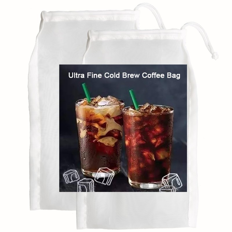 2 Pack Cold Brew Coffee Bag,120 Micro Food Grade Nylon