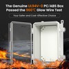 QILIPSU UL94-V0 Outdoor WiFi Enclosure 13.8"x9.9"x5.9" Waterproof Electrical Junction Box