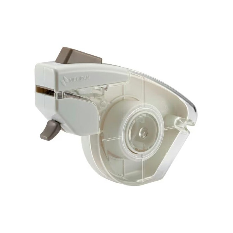 Nichiban TC-15P Tape Cutter, Push Cut, White, Set of 3