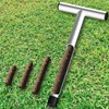 ForoGore 12 Inch Stainless Steel Soil Sampler Probe, T-Style Handle