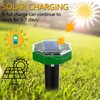 Solar Powered Mole Repellent 12 Pack, Ultrasonic Mole Repellent for