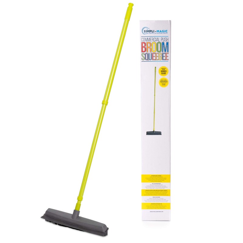 Simpli-Magic Fur Removing Push Broom with Squeegee