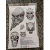 1 Sheet Skull Dead Sensemann Devil Sticker Motorsport Motocross Car