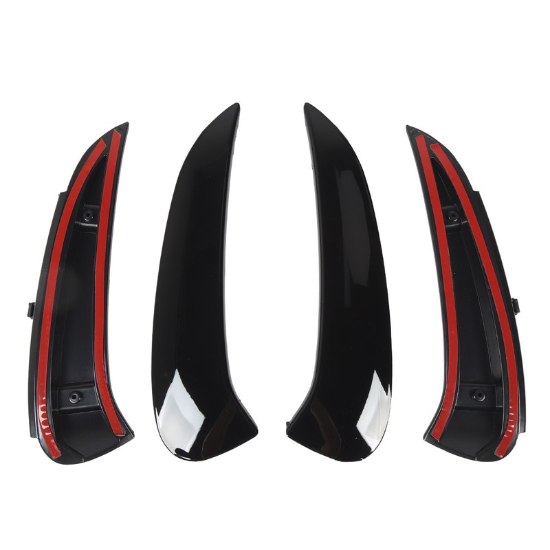Pair of Rear Bumper Side Vent Spoiler Trim Left Right