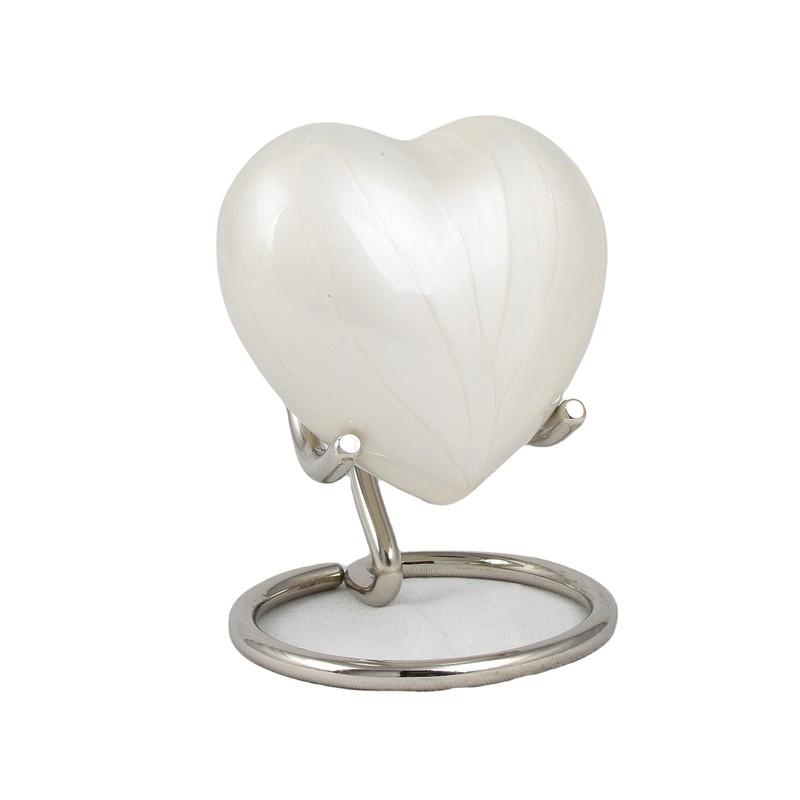 Small Keepsake Heart Cremation Urn For Ashes With New Improved
