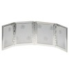 H.Bauer jun. Small Silver-Plated 4-Way Folding Photo Frame for 4