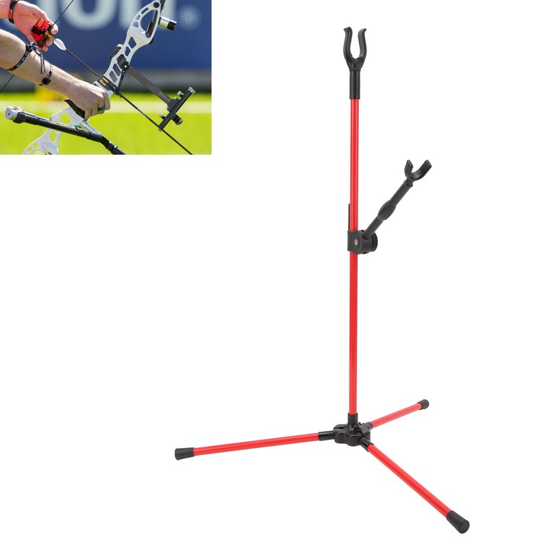 Archery Recurve Bow Stand Fiberglass Compound Bow Holder Light Weight