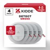 Kidde Hardwired Smoke Detector, AA Battery Backup, Interconnectable, LED Warning