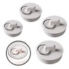 Lowats Rubber Sink Stopper Set of 8 Sink Stopper Set