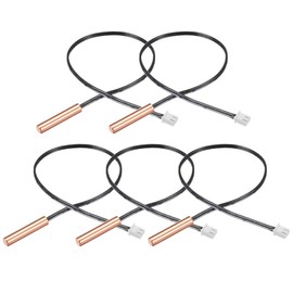 uxcell 5 Pcs 10K NTC Thermistor Probe 15.7 Inch Copper Sensitive Temperature Temp Sensor for Air Conditioner