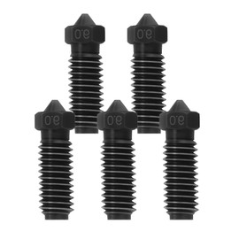 IdeaFormer Pack of 5 0.6 mm Cobra 3 Hardened Steel Nozzle, Cobra 3 Nozzle Hardened Steel 3D Printer Extruder Hotend Nozzles for Anycubic Cobra 3/Cobra 3 Combo/Cobra S1