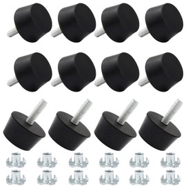 Litoexpe 1 Inch M6 Thread Adjustable Furniture Leveling Feet Screw in Threaded 12PCS, Table Chair Levelers Feet Glides for Chairs Tables Cabinet Sofa Furniture