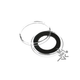 (5) Air-tite 18mm Black Ring Coin Holder Capsules for Seated Barber Mercury Roosevelt Dimes