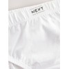 NEXT 100% Cotton Briefs - Pack of 5, White, 3