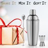 MixMate Premium Cocktail Shaker Set - 4 Piece Bar Shaker