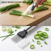 3-in-1 Vegetable Slicer Set with Onion Holder Crinkle Cutter Green