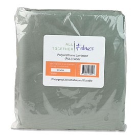 Polyurethane Laminate (PUL) Pre-Cut Fabric by The Meter. Waterproof and Breathable. Perfect for Cloth Diapers and Similar Projects. 1 Meter, Pewter