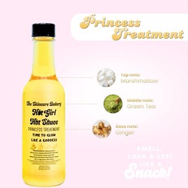 The Skincare Bakery Viral Hot Girl Hot Sauce Aceite Corporal - Tratamiento de princesa - Acabado de piel de dona esmaltada - 5 oz